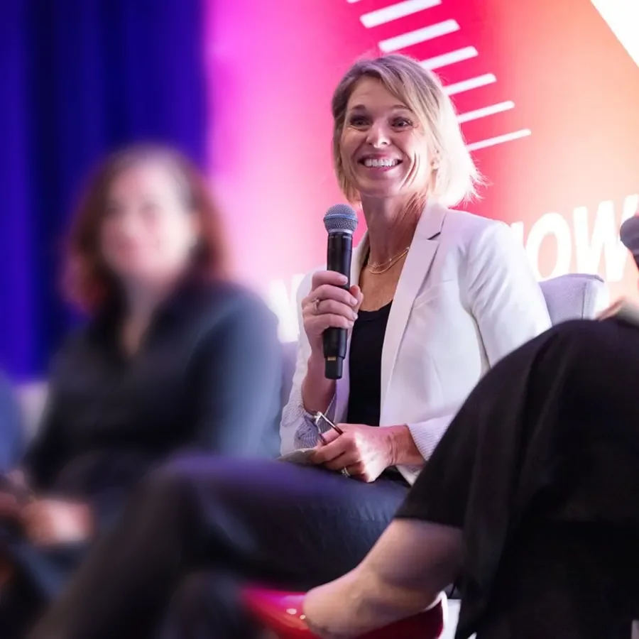 Molly Schnagl speaking on an enterprise digital leadership panel
